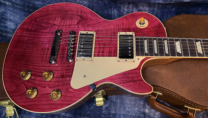 BRAND NEW ! 2024 Gibson Les Paul Standard '50s Translucent Fuchsia - Beautiful Flame Top! - 9.5 lbs - Authorized Dealer - G03763