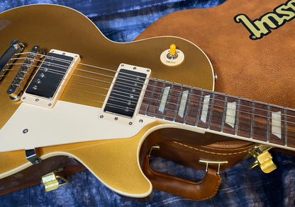 NEW ! 2024 Gibson Les Paul 50's Standard Bizarre Guitar 50th Anniversary Limited Edition All Gold Top, Back & Neck - Upgraded 57 Classic Pick-Ups - Speed Knobs - Titanium Saddles - Authorized Dealer - G03505 - Only 9.4 lbs