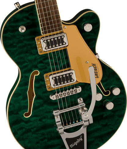 NEW ! 2023 G5655T-QM Electromatic® Center Block Jr. Single-Cut Quilted Maple - Bigsby - Authorized Dealer - In-Stock!