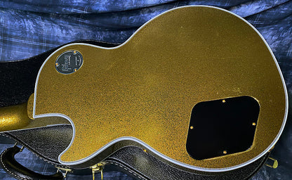 NEW! 2024 Gibson Dealer Select Custom Ordered Custom Shop Les Paul Custom - Large Flake Gold Sparkle - Authorized Dealer - 10.1 lbs - G03861