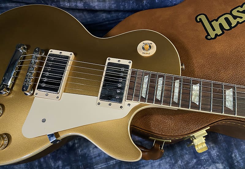 NEW ! 2024 Gibson Les Paul 50's Standard Bizarre Guitar 50th Anniversary Limited Edition All Gold Top, Back & Neck - Upgraded 57 Classic Pick-Ups - Speed Knobs - Titanium Saddles - Authorized Dealer - G03762 - 10 lbs