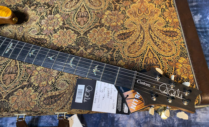 BRAND NEW ! 2024 Paul Reed Smith Custom 24 CU24 - Wood Library - Torrefied Flamed Maple Neck Ebony Fretboard - Satin Santana Yellow - Authorized Dealer - 7.25 lbs - G03557