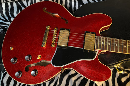 UNPLAYED 2024 Gibson Custom Shop 1961 ES-335 Reissue - Red Sparkle VOS Finish - Custom Order Made 2 Measure - Limited Edition! - Authorized Dealer - Only 7.8 lbs - In-Stock G02410 - SAVE BIG! Open Box!