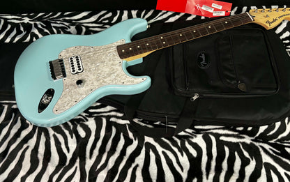 NEW 2023 Fender Limited Edition Tom DeLonge Signature Stratocaster Daphne Blue 8.05lbs- Authorized Dealer- In Stock! G01843