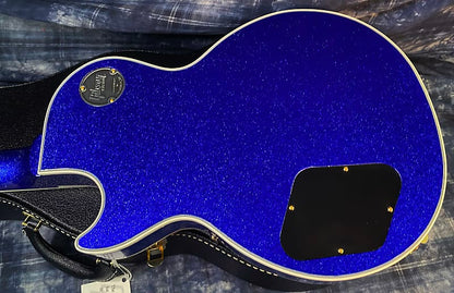 NEW ! 2024 Gibson Special Order Custom Shop Les Paul Custom Dealer Select - Dark Blue Sparkle - Authorized Dealer - 10 lbs - G03840