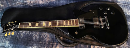 NEW ! 2024 Gibson Les Paul Studio Electric Guitar - Ebony - Authorized Dealer - G03778