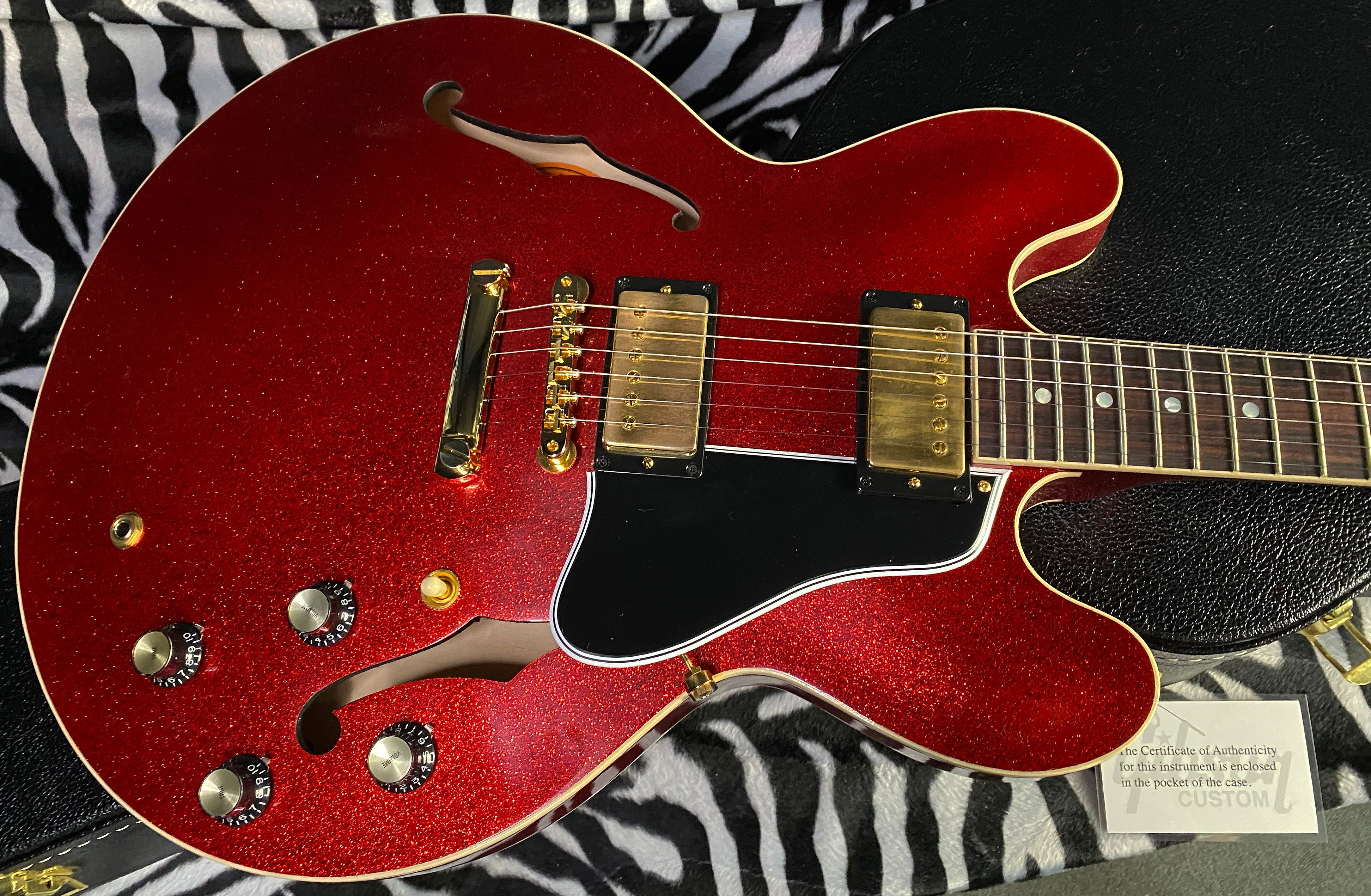 NEW! 2024 Gibson Custom Shop 1961 ES-335 Reissue - Red Sparkle VOS Finish - Custom Order Made 2 Measure - Limited Edition! - Authorized Dealer - 8lbs - In-Stock G02737