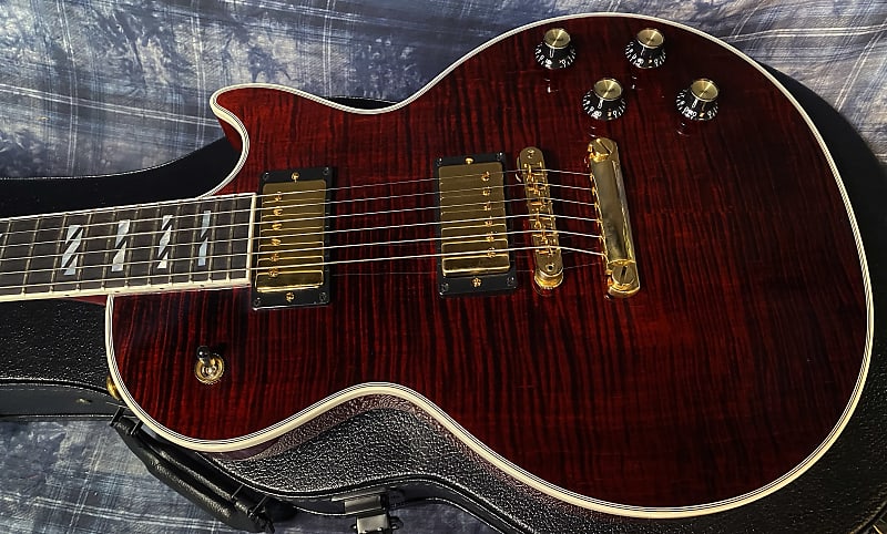 NEW ! 2024 Gibson Les Paul Supreme - Killer Tight Curly Flame Top! Wine Red - Authorized Dealer - Only 8.2lbs - G03792