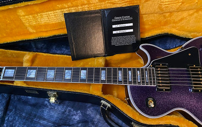 NEW! 2024 Gibson Dealer Select Custom Shop Les Paul Custom Purple Sparkle - Authorized Dealer - 9.9lbs G03948