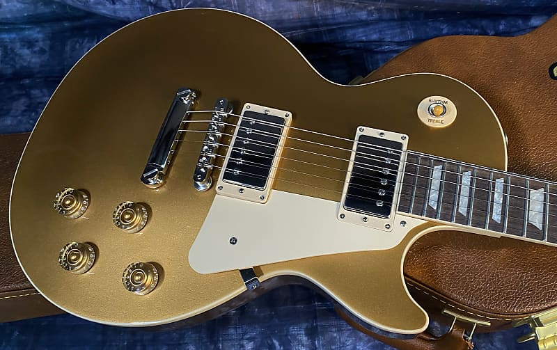 NEW ! 2024 Gibson Les Paul 50's Standard Bizarre Guitar 50th Anniversary Limited Edition All Gold Top, Back & Neck - Upgraded 57 Classic Pick-Ups - Speed Knobs - Titanium Saddles - Authorized Dealer - G03826 - 9.25 lbs