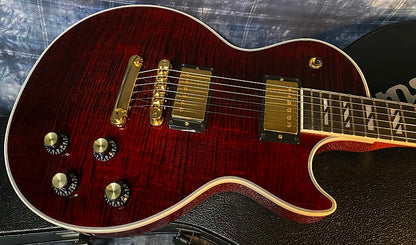 NEW ! 2024 Gibson Les Paul Supreme - Killer Tight Curly Flame Top! Wine Red - Authorized Dealer - Only 8.2lbs - G03792