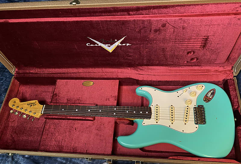 NEW! 2024 Fender Custom Shop S24 LTD L-Series ‘64 Stratocaster Journeyman - Aged Sea Foam Green - Authorized Dealer - 7.8lbs - G03921