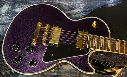 NEW! 2024 Gibson Dealer Select Custom Shop Les Paul Custom Purple Sparkle - Authorized Dealer - 10.9lbs of TONE! G03942