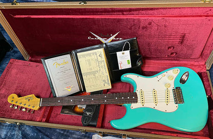 NEW! 2024 Fender Custom Shop S24 LTD L-Series ‘64 Stratocaster Journeyman - Aged Sea Foam Green - Authorized Dealer - 7.8lbs - G03921