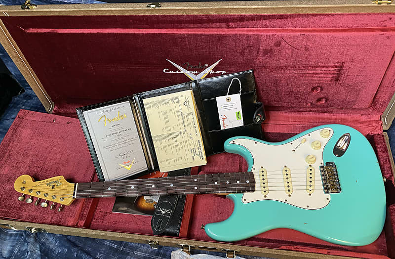 NEW! 2024 Fender Custom Shop S24 LTD L-Series ‘64 Stratocaster Journeyman - Aged Sea Foam Green - Authorized Dealer - 7.8lbs - G03921