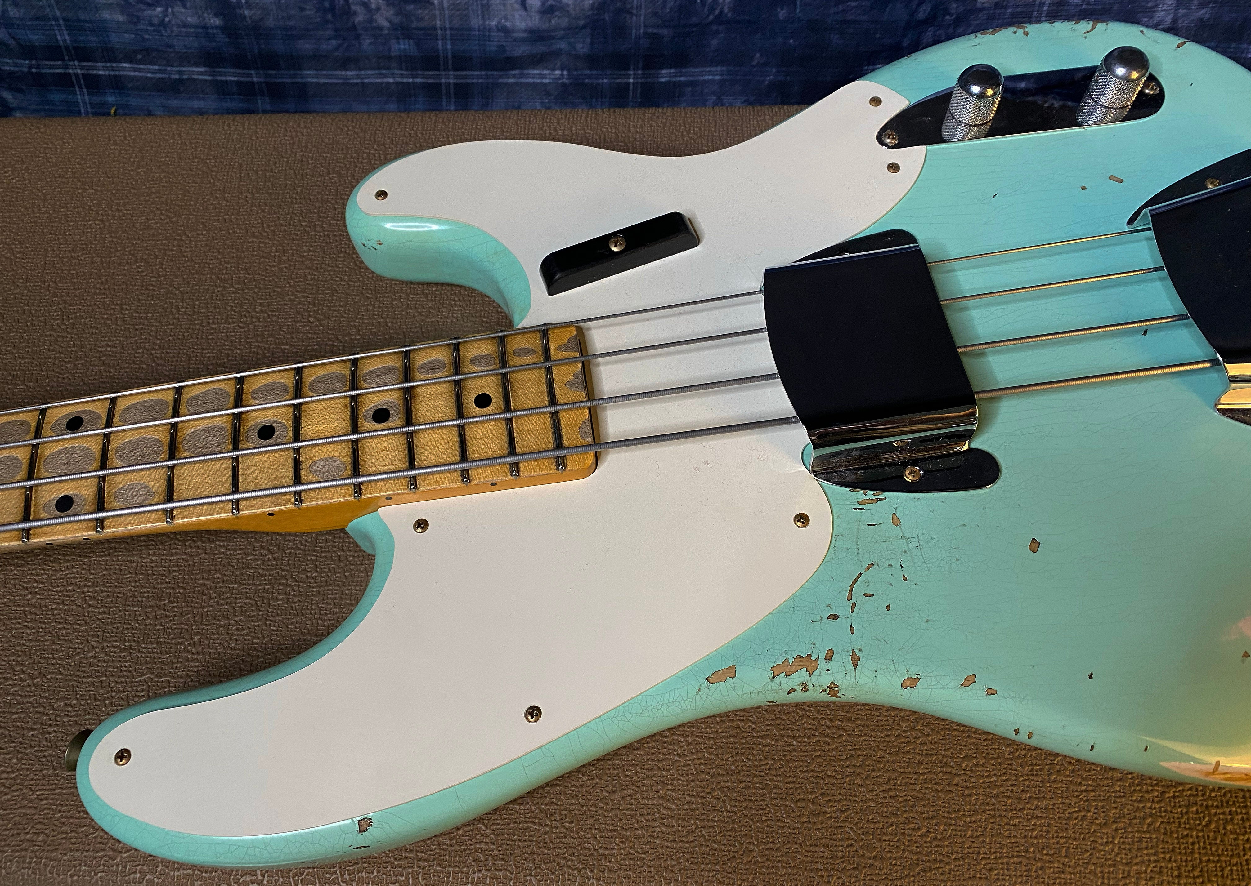 NEW!! 2024 Fender Custom Shop '55 Precision Bass Relic - Surf Green - 8.6 lbs Authorized Dealer! G03363