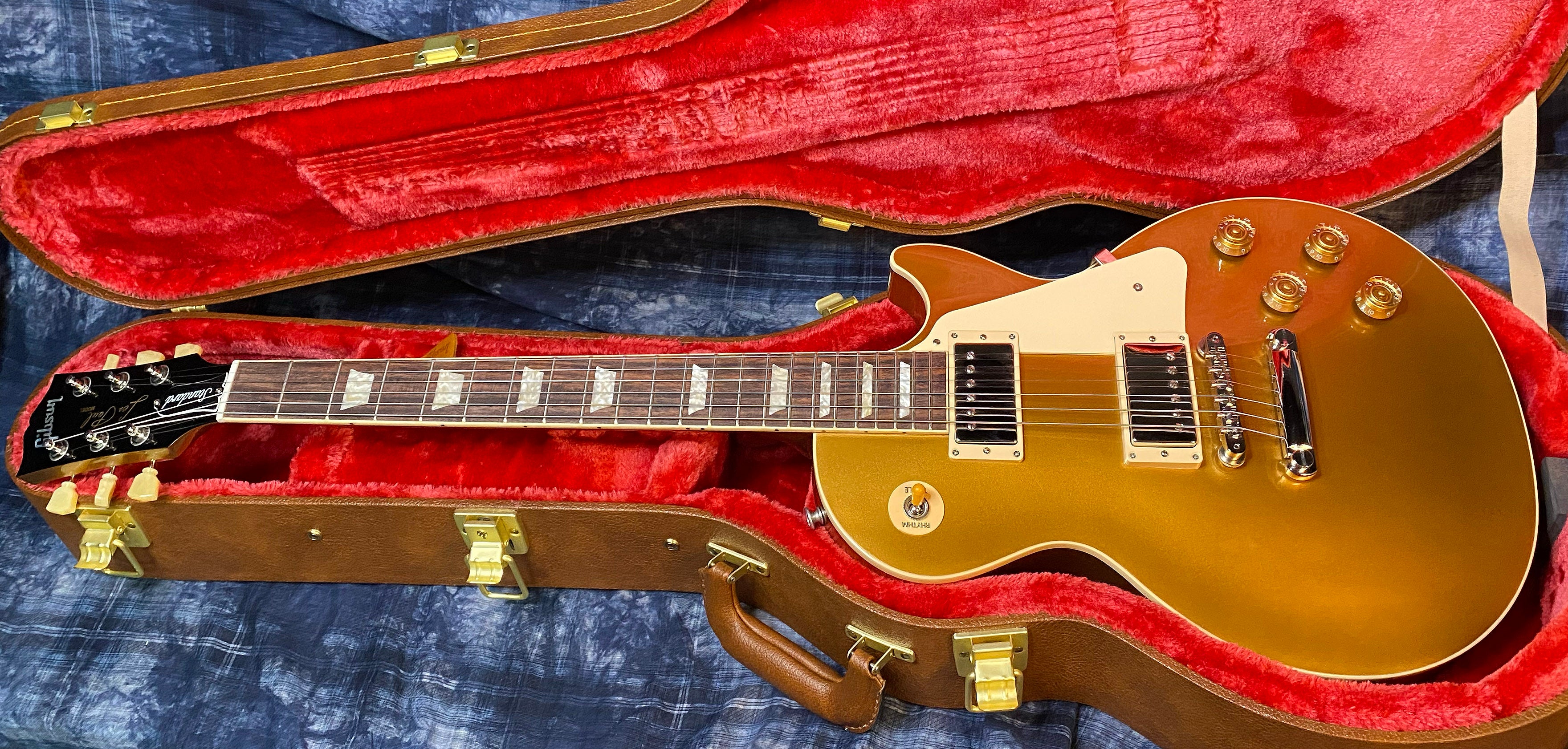 NEW ! 2024 Gibson Les Paul 50's Standard Bizarre Guitar 50th Anniversary Limited Edition All Gold Top, Back & Neck - Upgraded 57 Classic Pick-Ups - Speed Knobs - Titanium Saddles - Authorized Dealer - G03508 - 10.9lbs!