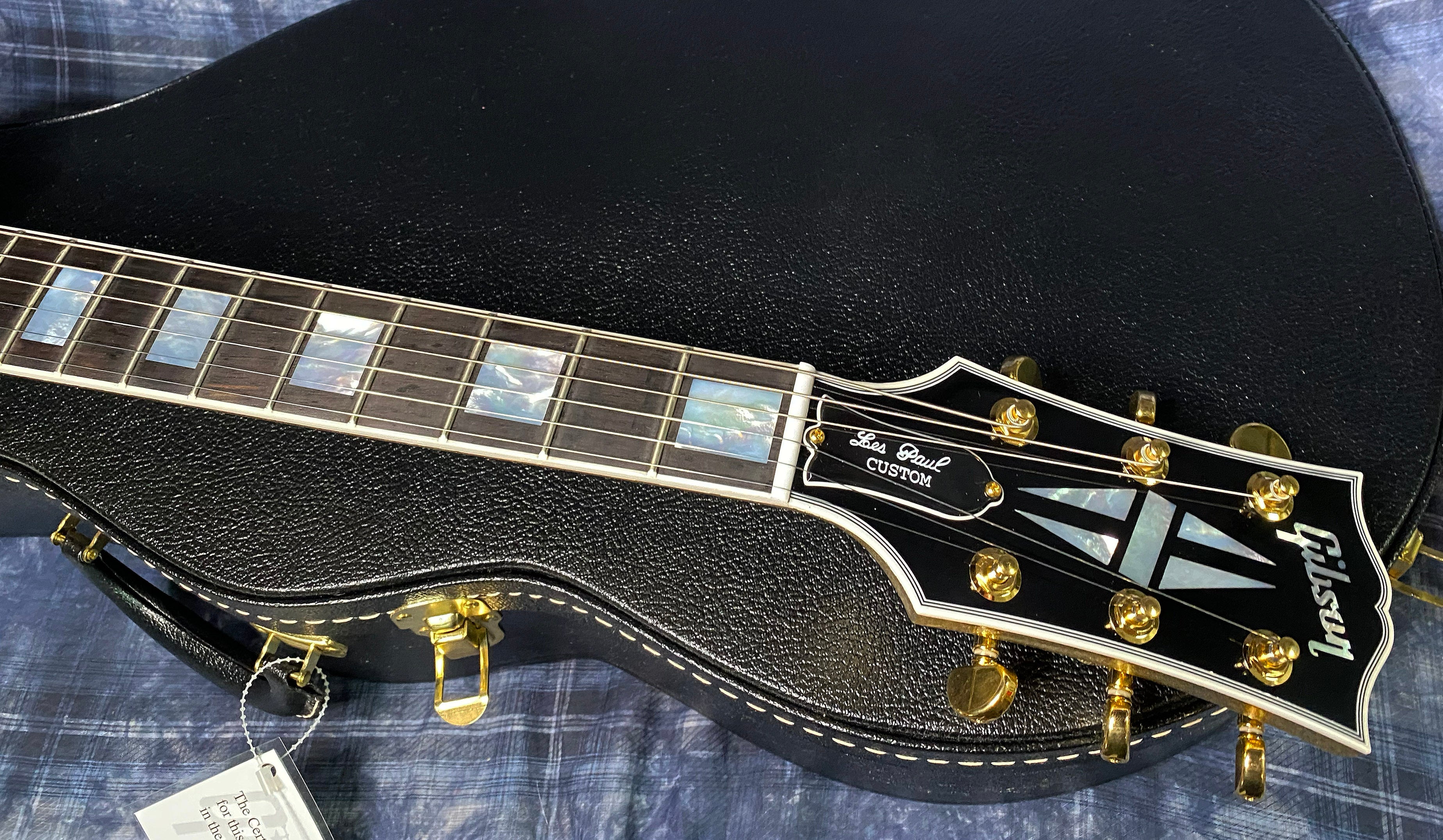 NEW! 2024 Gibson Dealer Select Custom Ordered Custom Shop Les Paul Custom - Large Flake Gold Sparkle - Authorized Dealer - 9.9 lbs - G03340 - Minor Blem - SAVE!