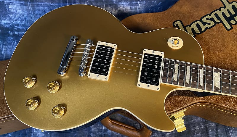 NEW! 2024 Gibson Slash "Victoria" Les Paul Standard Goldtop - Only 8.7 lbs - Authorized Dealer! In Stock! G03768