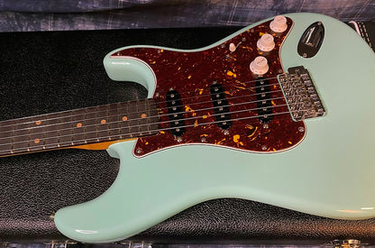 NEW ! 2024 Fender Custom Shop ' 62 Stratocaster Bizarre Guitar Exclusive Flamethrower - Super Limited Edition - Surf Green - AAA Flamed Maple Neck - Authorized Dealer - G03906 - 7.9 lbs