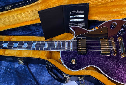 NEW! 2024 Gibson Dealer Select Custom Shop Les Paul Custom Purple Sparkle - Authorized Dealer - 10.9lbs of TONE! G03942