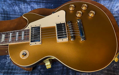 NEW ! 2024 Gibson Les Paul 50's Standard Bizarre Guitar 50th Anniversary Limited Edition All Gold Top, Back & Neck - Upgraded 57 Classic Pick-Ups - Speed Knobs - Titanium Saddles - Authorized Dealer - G03789 - 10.5 lbs