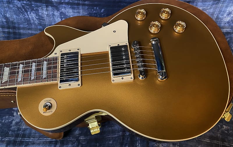 NEW ! 2024 Gibson Les Paul 50's Standard Bizarre Guitar 50th Anniversary Limited Edition All Gold Top, Back & Neck - Upgraded 57 Classic Pick-Ups - Speed Knobs - Titanium Saddles - Authorized Dealer - G03789 - 10.5 lbs