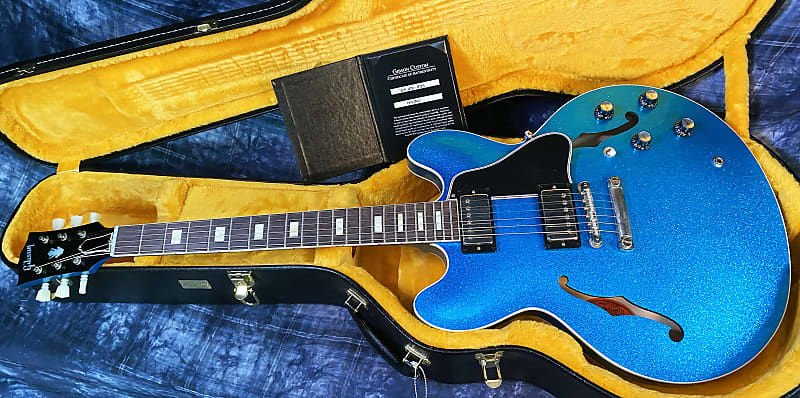 NEW! 2024 Gibson Custom Shop 1964 ES-335 VOS Reissue - Blue Sparkle - Authorized Dealer - 8.4 lbs - G03890