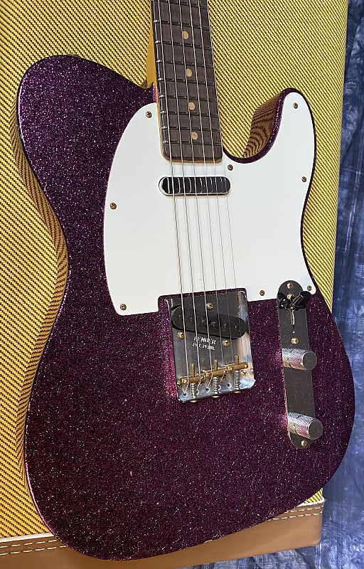 NEW ! 2024 Fender Custom Shop '60 Reissue Telecaster Journeyman Relic - Limited Edition - Magenta Sparkle - Authorized Dealer - Only 7.1lbs - G03936