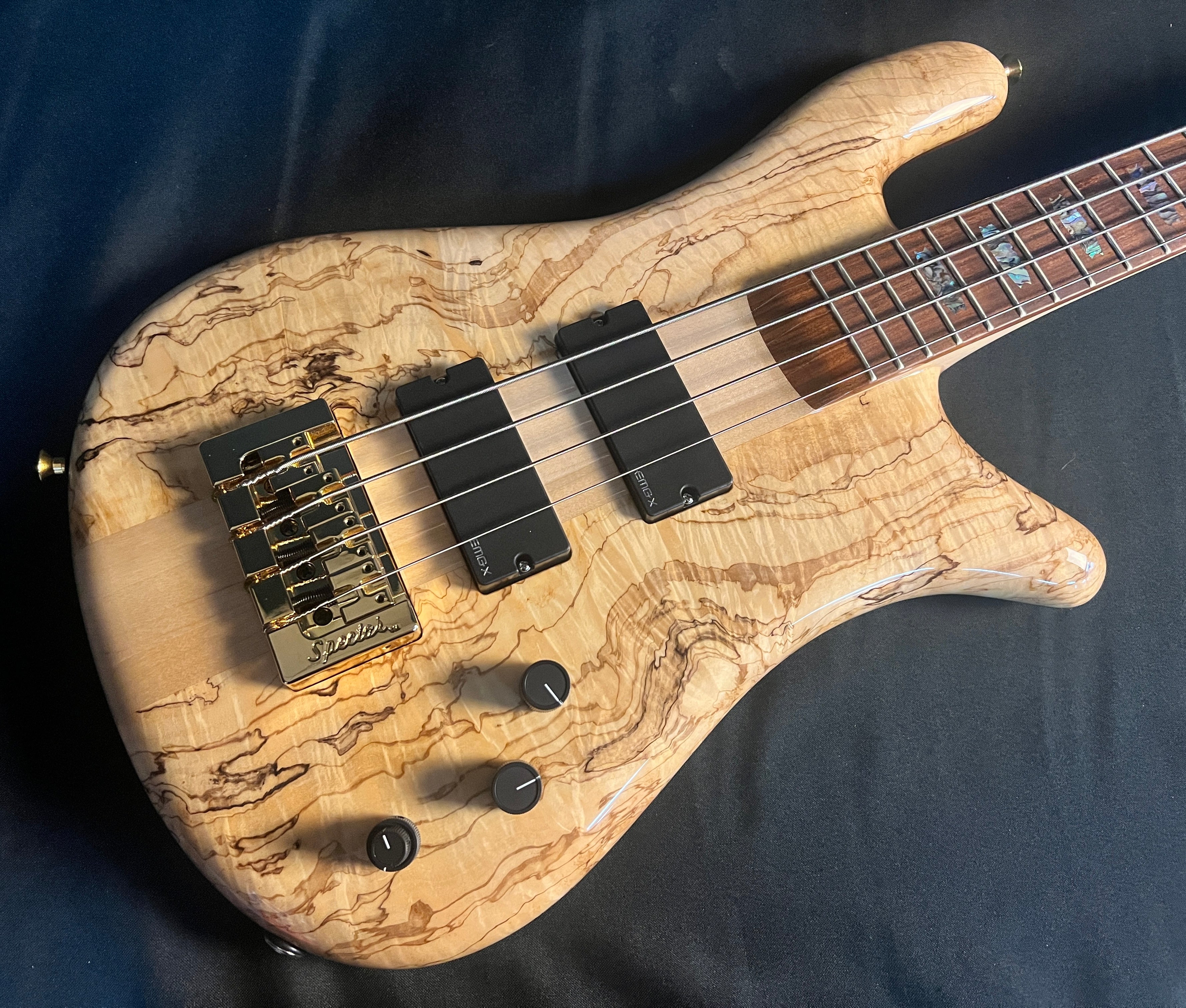 Spector NS-4 - USA Custom Shop - Spalted Maple - Authorized Dealer