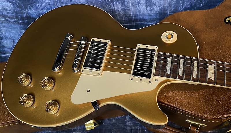 NEW ! 2024 Gibson Les Paul 50's Standard Bizarre Guitar 50th Anniversary Limited Edition All Gold Top, Back & Neck - Upgraded 57 Classic Pick-Ups - Speed Knobs - Titanium Saddles - Authorized Dealer - G03784 - 9.6 lbs!