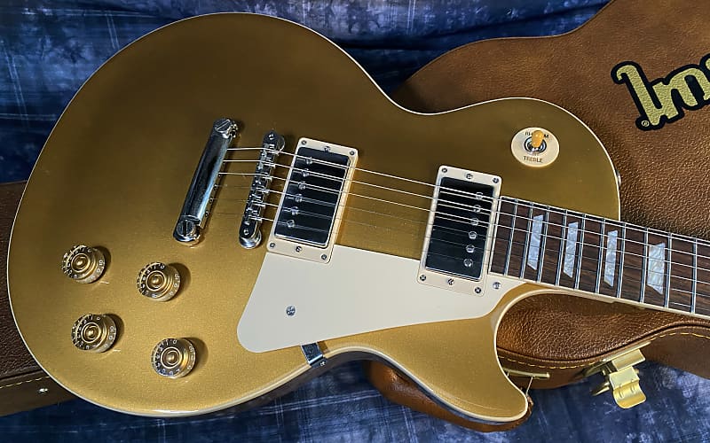 NEW ! 2024 Gibson Les Paul 50's Standard Bizarre Guitar 50th Anniversary Limited Edition All Gold Top, Back & Neck - Upgraded 57 Classic Pick-Ups - Speed Knobs - Titanium Saddles - Authorized Dealer - G03769 - 9.5 lbs