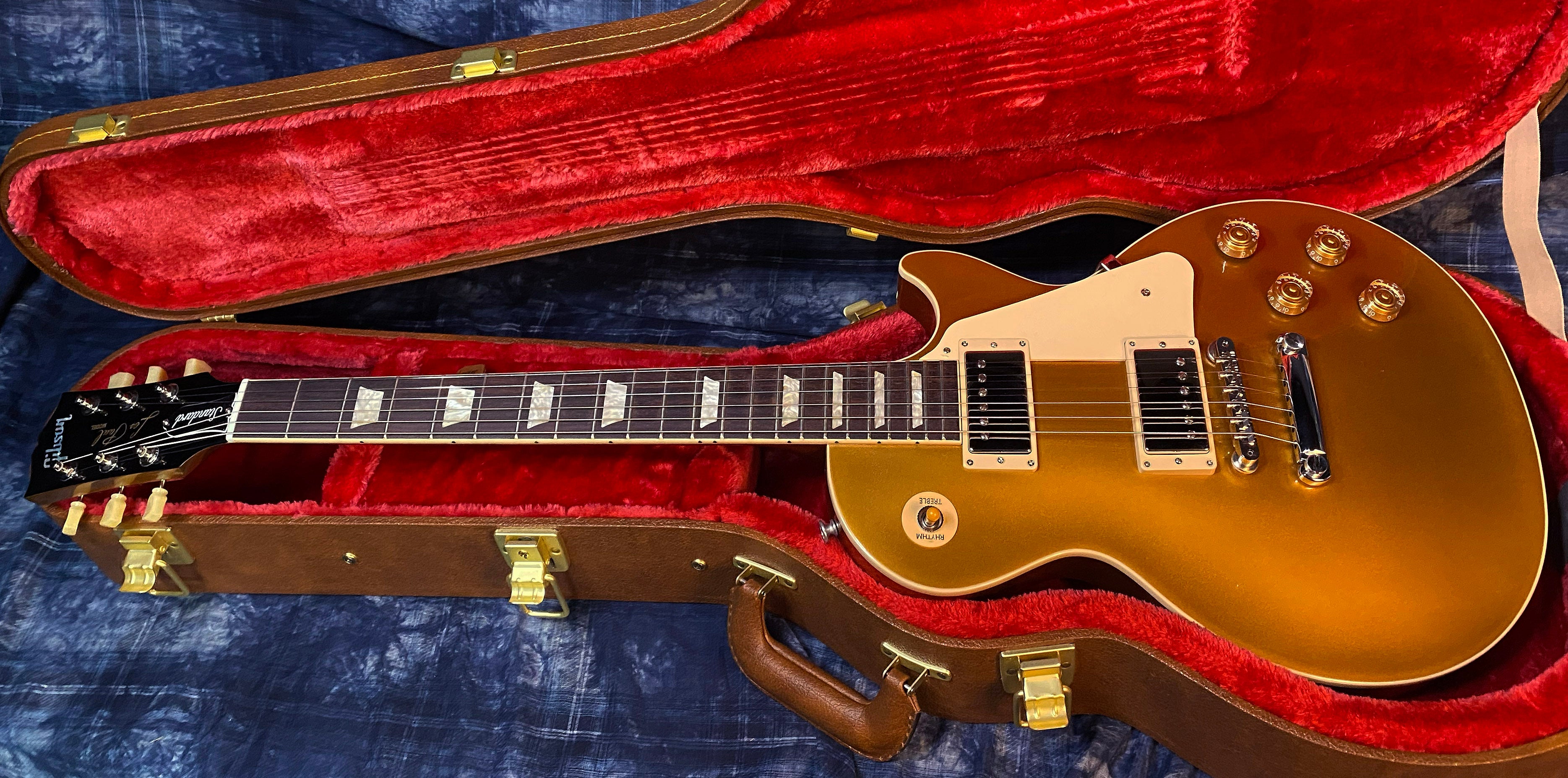 NEW ! 2024 Gibson Les Paul 50's Standard Bizarre Guitar 50th Anniversary Limited Edition All Gold Top, Back & Neck - Upgraded 57 Classic Pick-Ups - Speed Knobs - Titanium Saddles - Authorized Dealer - G03512 - Only 9.4 lbs!