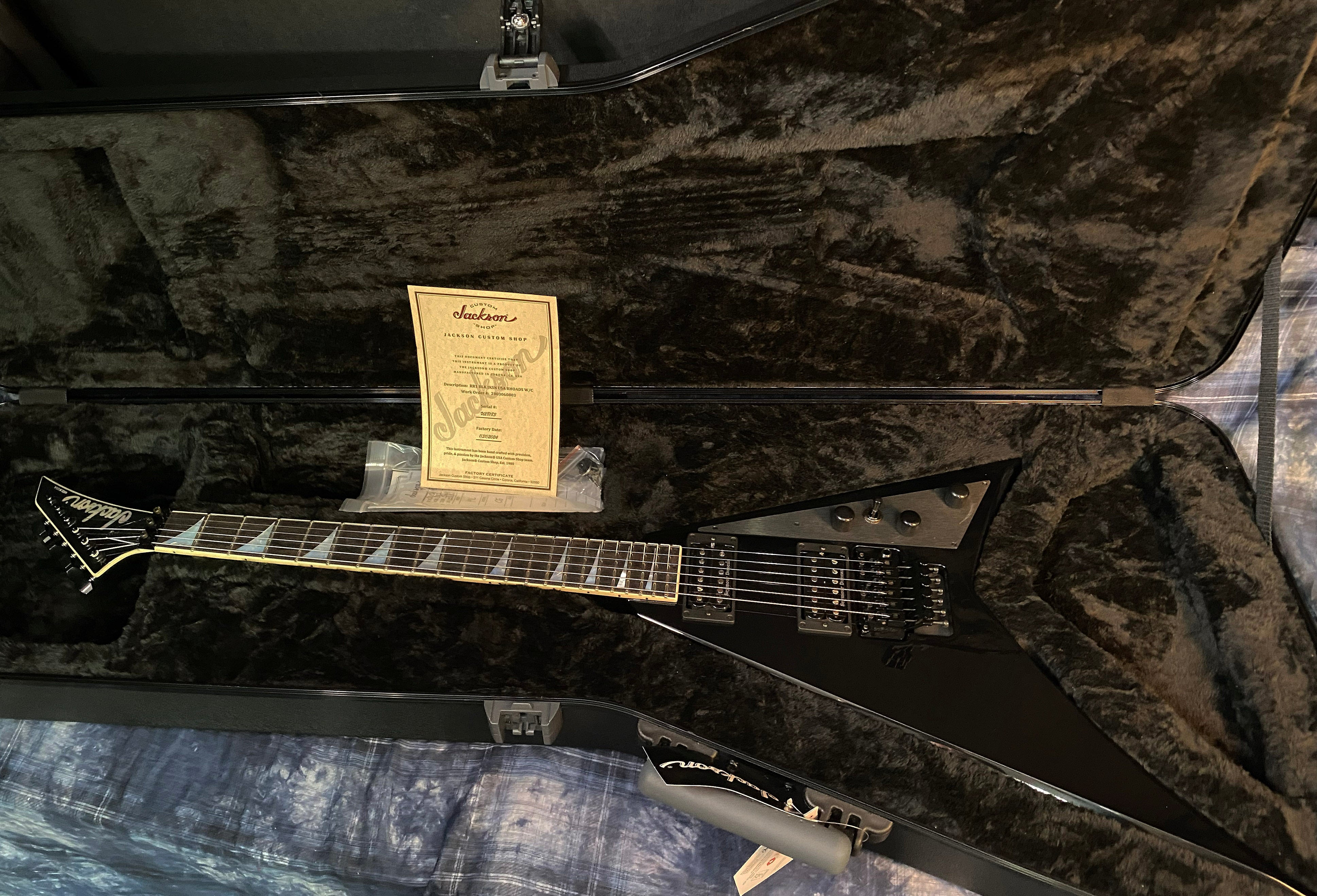 NEW ! 2024 Jackson USA Select Randy Rhoads RR1T Ebony Board - Gloss Black - Authorized Dealer - In-Stock! RARE! G02087