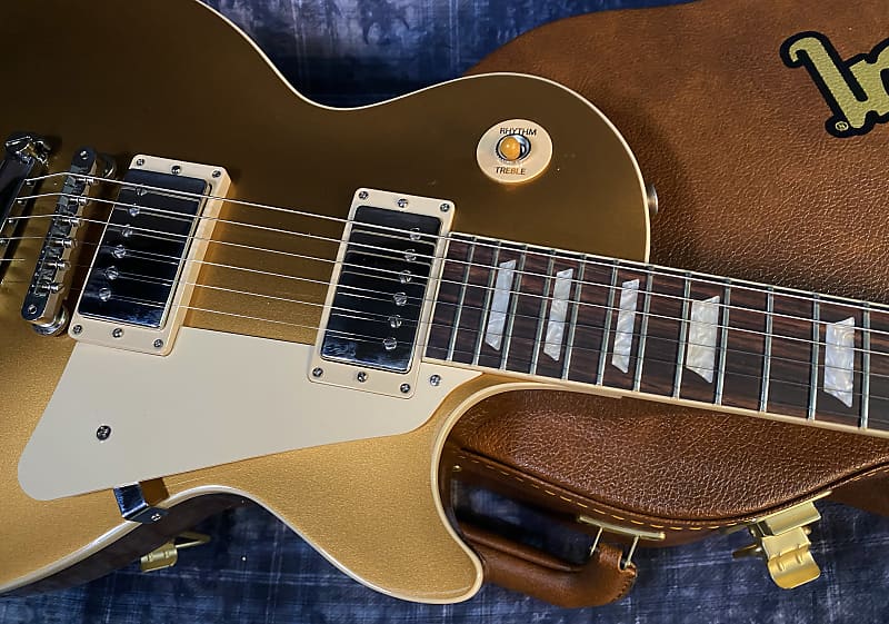 NEW ! 2024 Gibson Les Paul 50's Standard Bizarre Guitar 50th Anniversary Limited Edition All Gold Top, Back & Neck - Upgraded 57 Classic Pick-Ups - Speed Knobs - Titanium Saddles - Authorized Dealer - G03771 - 10.1 lbs