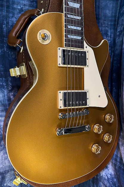 NEW ! 2024 Gibson Les Paul 50's Standard Bizarre Guitar 50th Anniversary Limited Edition All Gold Top, Back & Neck - Upgraded 57 Classic Pick-Ups - Speed Knobs - Titanium Saddles - Authorized Dealer - G03788 - 9.25 lbs