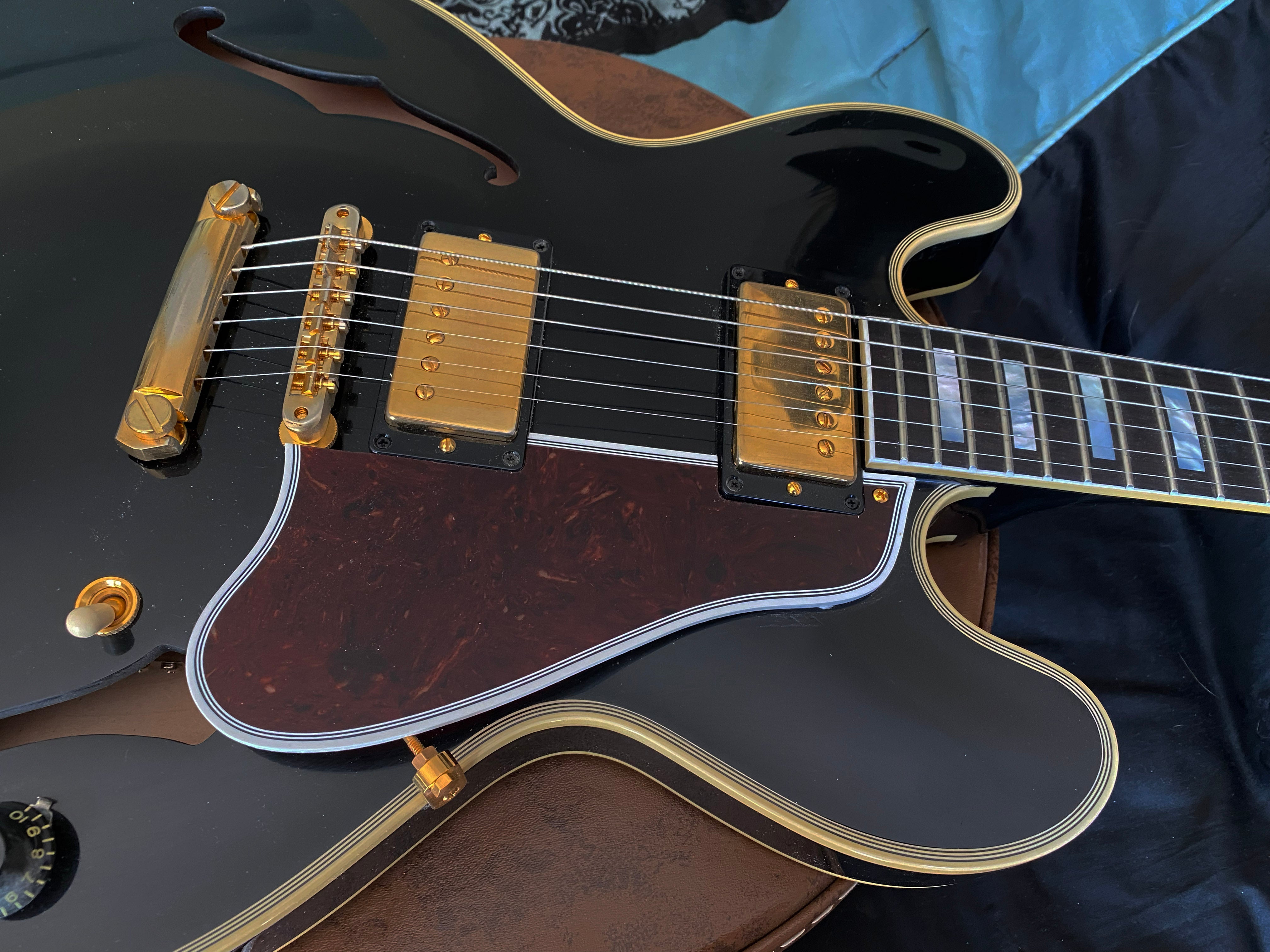 MINTY 2021 Gibson Custom Shop '59 ES-355 Reissue Stopbar - Ebony - VOS - 8.3 lbs - Authorized Dealer - Clean Demo Model