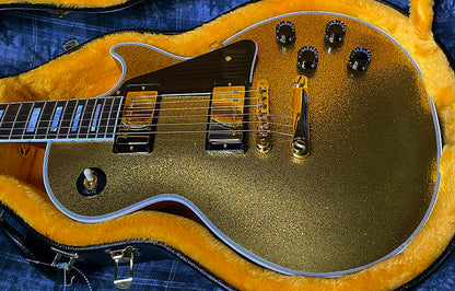 NEW! 2024 Gibson Dealer Select Custom Ordered Custom Shop Les Paul Custom - Large Flake Gold Sparkle - Authorized Dealer - 10.1 lbs - G03861