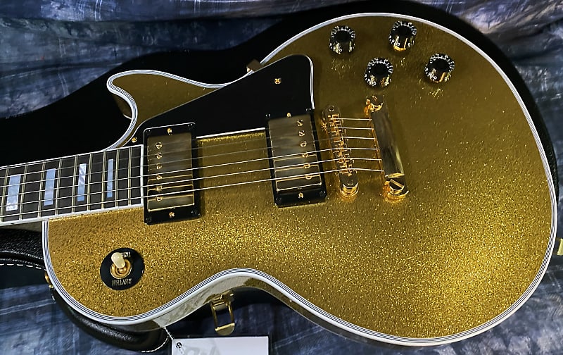 NEW ! 2024 Gibson Special Order Custom Shop Les Paul Custom Dealer Select - Gold Sparkle - Authorized Dealer - 10.3 lbs - G03856