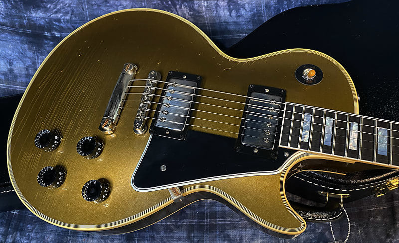 NEW! 2024 Gibson Les Paul Custom 57 Murphy Lab Ultra Light Aged Custom Shop - Bizarre Guitar 50th Anniversary Model - 9.75 lbs - All Double Gold - Authorized Dealer - G03855