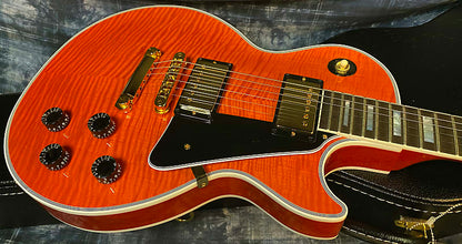 NEW! Gibson Custom Shop Les Paul Custom - Dealer Select - Authorized Dealer - Translucent Orange Flame Top - Super RARE! 10 lbs - G03838