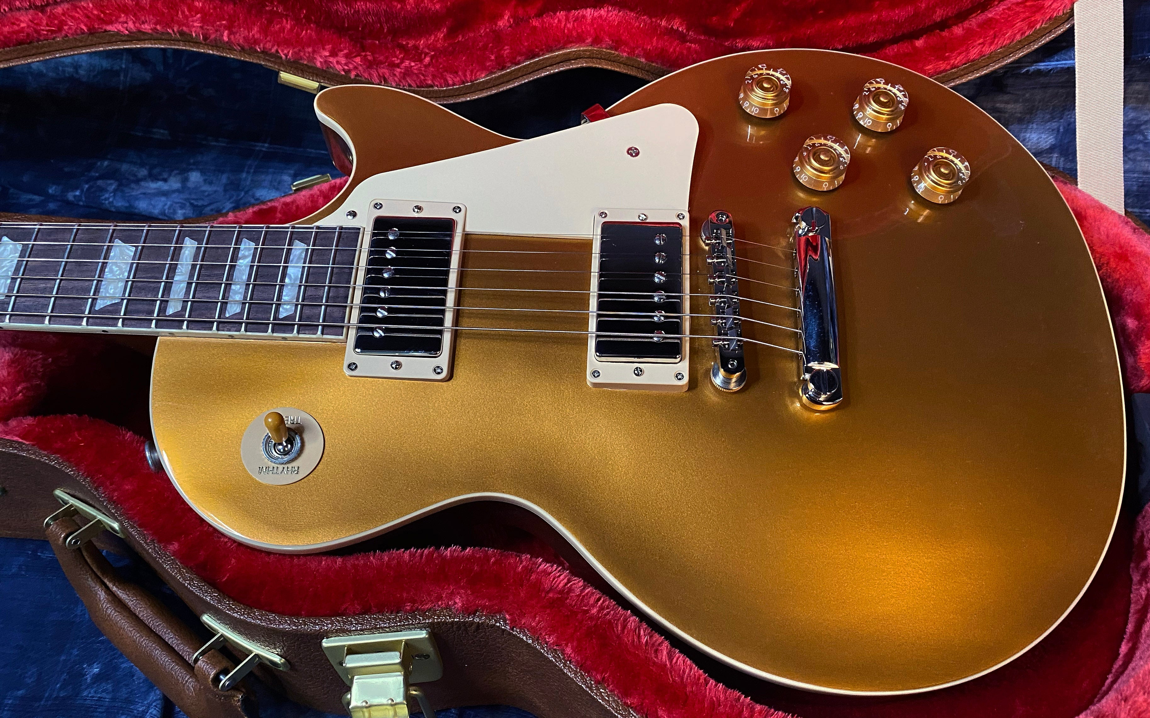 NEW ! 2024 Gibson Les Paul 50's Standard Bizarre Guitar 50th Anniversary Limited Edition All Gold Top, Back & Neck - Upgraded 57 Classic Pick-Ups - Speed Knobs - Titanium Saddles - Authorized Dealer - G03501 - Only 9.2 lbs