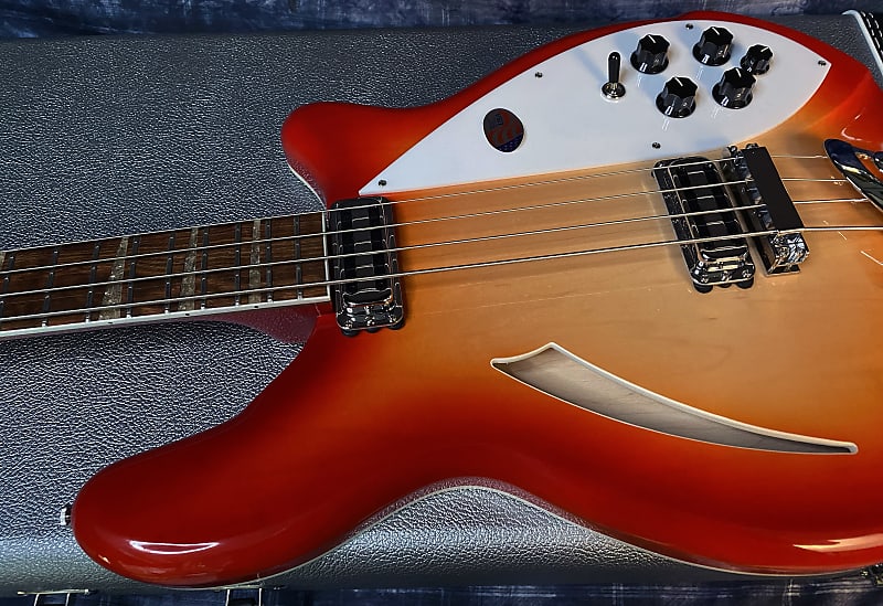 NEW ! 2024 Rickenbacker 4005V Fire Glo FG Fireglo Semi-Hollow Body Bass - Authorized Dealer - In-Stock! 9.1 lbs - G03968