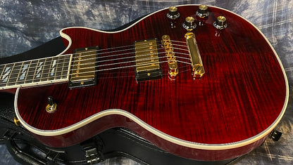 NEW ! 2024 Gibson Les Paul Supreme - Killer Tight Flame Top! Wine Red - Authorized Dealer - Only 8.1 lbs - G04003