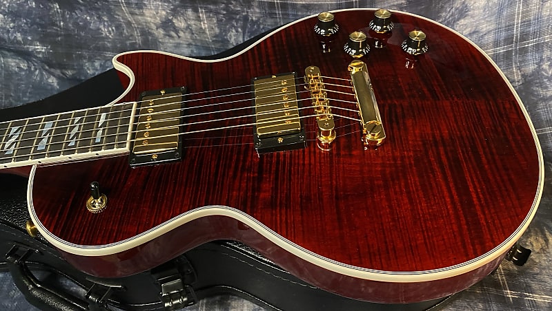 NEW ! 2024 Gibson Les Paul Supreme - Killer Tight Flame Top! Wine Red - Authorized Dealer - Only 8.1 lbs - G04003