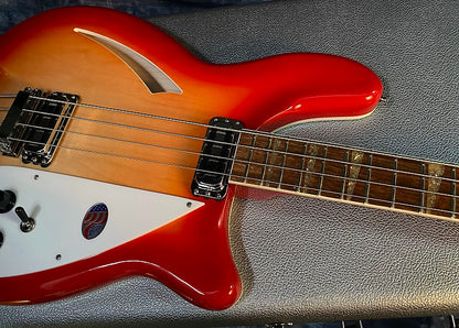 NEW ! 2024 Rickenbacker 4005V Fire Glo FG Fireglo Semi-Hollow Body Bass - Authorized Dealer - In-Stock! 9.1 lbs - G03897