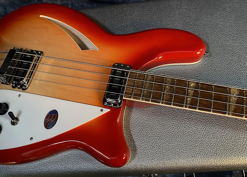 NEW ! 2024 Rickenbacker 4005V Fire Glo FG Fireglo Semi-Hollow Body Bass - Authorized Dealer - In-Stock! 9.1 lbs - G03897