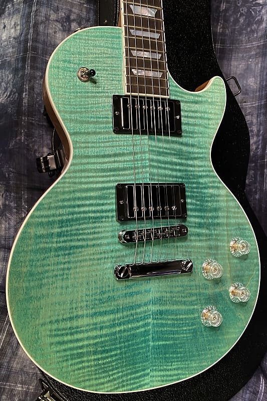 NEW! 2024 Gibson Les Paul Modern Figured - Seafoam Green - Authorized Dealer - 8.6 lbs -G03801