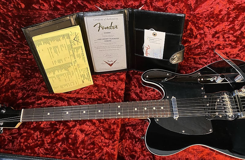 NEW! 2024 Fender John 5 Signature Bigsby Telecaster Custom Shop Black - Authorized Dealer - 8.9lbs - G04092