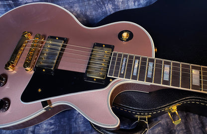 BRAND NEW! 2024 Gibson Dealer Select Custom Shop Les Paul Custom - Rose Gold Authorized Dealer - 10.4 lbs! - G03467